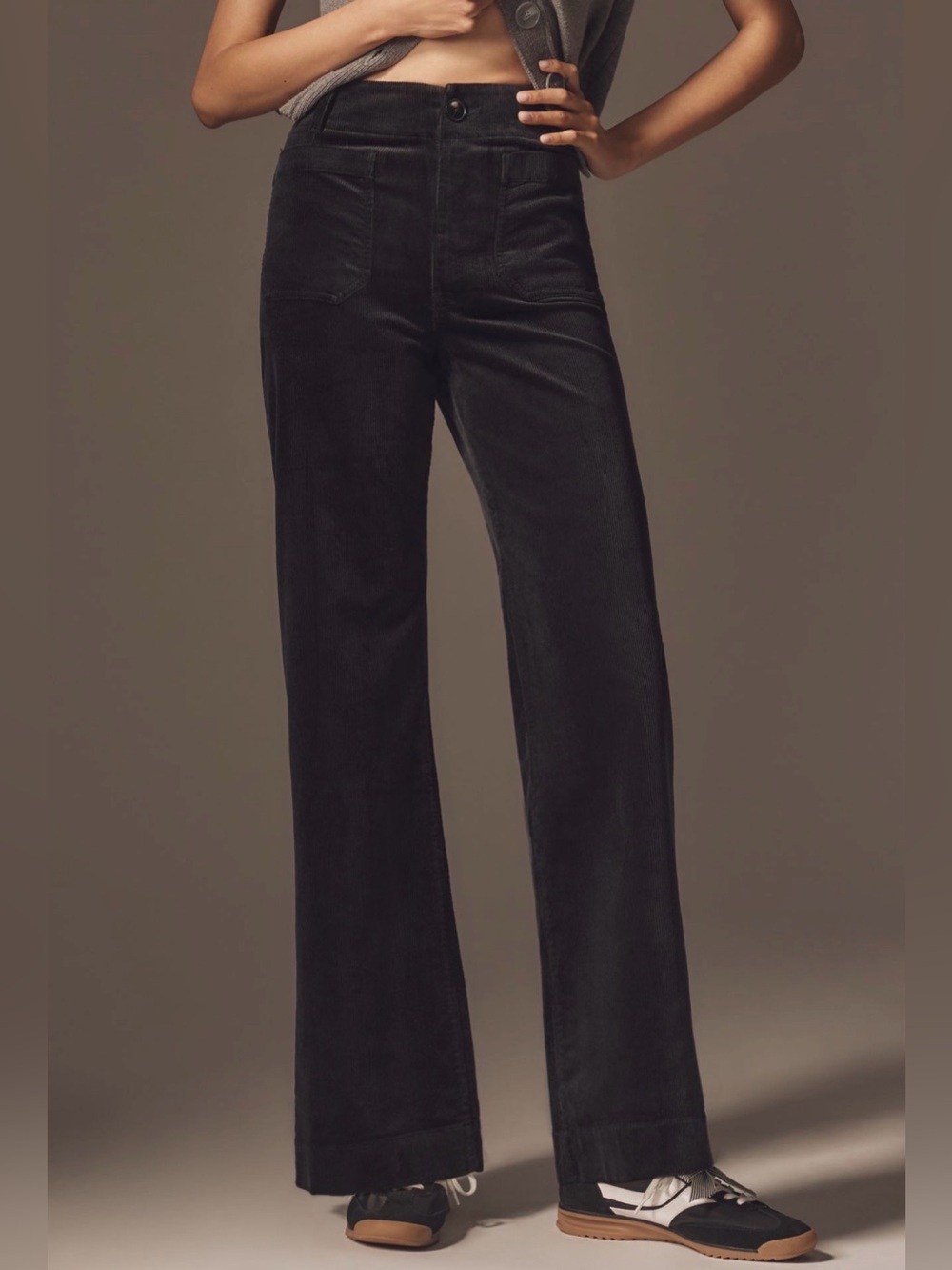 Maeve Black Colette Corduroy Full Length Pants